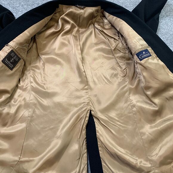 Vintage Bill Blass Blazer Mens 40 Black Cashmere Notch Lapel 2 Button Made USA - Picture 10 of 16